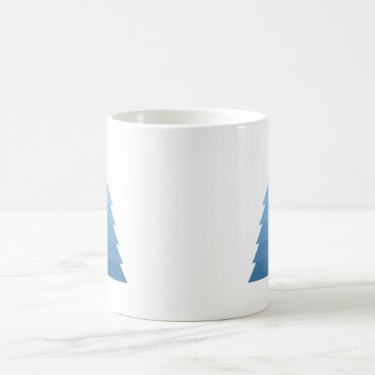 Blue Christmas Tree Coffee Tasse (Mittel)