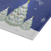 Blue Christmas Tree Cutting Board Schneidebrett (Ecke)