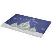 Blue Christmas Tree Cutting Board Schneidebrett (Ecke)