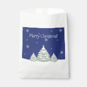 Blue Christmas Tree Favor Bags Geschenktütchen (Vorderseite)