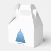 Blue Christmas Tree Favor Box Geschenkschachtel (Rückseite)