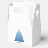 Blue Christmas Tree Favor Box Geschenkschachtel (Geöffnet)