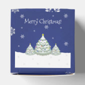Blue Christmas Tree Favor Box Geschenkschachtel (Oben)