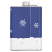 Blue Christmas Tree Flask Flachmann (Rückseite)