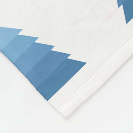 Blue Christmas Tree Fleece Blanket (Ecke)