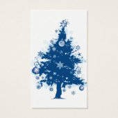 Blue Christmas Tree - Geschenk-Tag (Rückseite)
