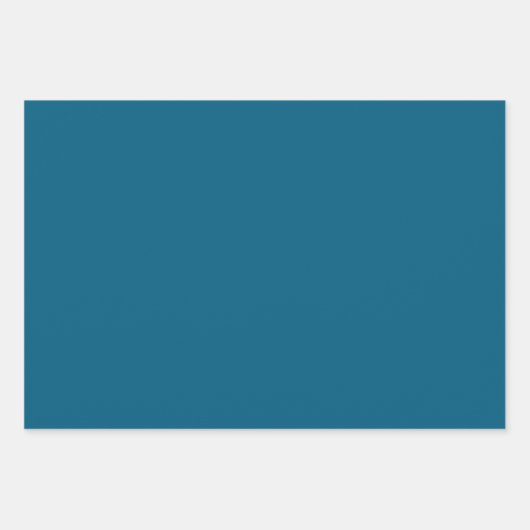 Blue Christmas Tree Gold Star Geschenkpapier Set (Vorderseite 2)