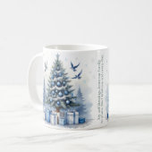 Blue Christmas - Tree Kaffeetasse (Vorderseite Links)