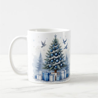 Blue Christmas - Tree Kaffeetasse