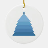 Blue Christmas Tree Keramik Ornament (Vorne)