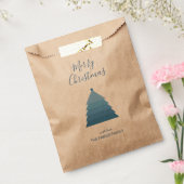 Blue Christmas Tree Kraft Geschenktütchen (Versiegelt)