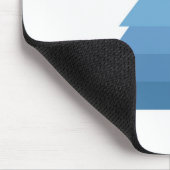 Blue Christmas Tree Mouse Pad Mousepad (Ecke)