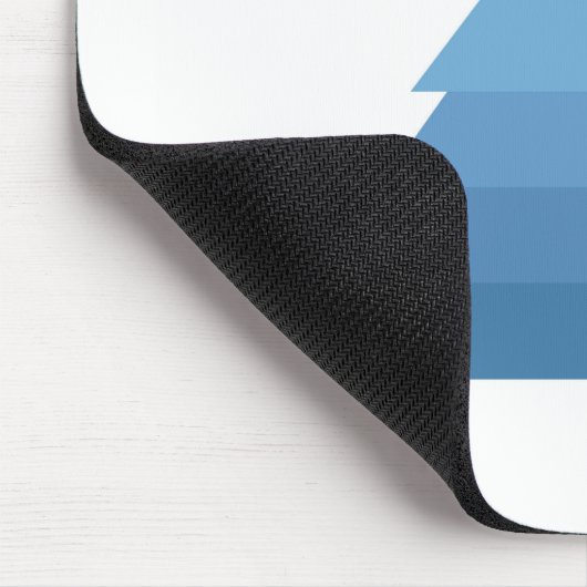 Blue Christmas Tree Mouse Pad Mousepad (Ecke)