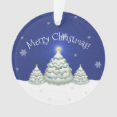 Blue Christmas Tree Ornament (Vorderseite)