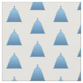 Blue Christmas Tree Pattern Stoff (Nahaufnahme)