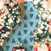Blue Christmas Tree Pattern Urlaub Leggings