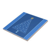 Blue Christmas Tree Tile Fliese (Seite)