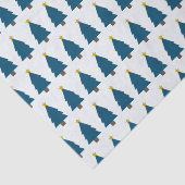 Blue Christmas Tree und Golden Star, Seite an Seit Seidenpapier (Detail)