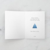 Blue Christmas Tree Weihnachtskarte Feiertagskarte (Innenseite)