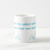 Blue Christmas Winter Tasse (Mittel)
