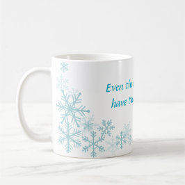 Blue Christmas Winter Tasse
