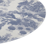 Blue Christmas Winter Wonderland Schneidebrett (Ecke)