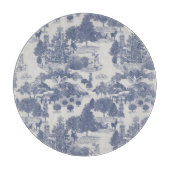 Blue Christmas Winter Wonderland Schneidebrett (Vorderseite)