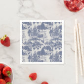 Blue Christmas Winter Wonderland Serviette (Beispiel)