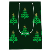 Blue Christmas wrapping paper Mittlere Geschenktüte (Rückseite)