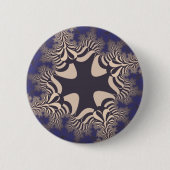 Blue Chrome Cross Button (Vorderseite)