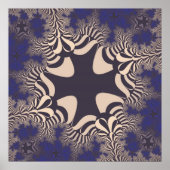 Blue Chrome Cross Poster (Vorne)