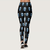 Blue Chrome Skull Leggings (Rückseite)