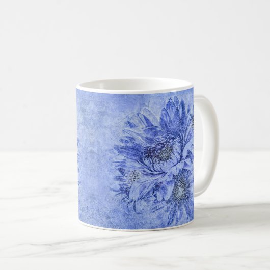 Blue Chrysanthemas Tasse (VorderseiteRechts)