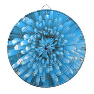 Blue Chrysanthemum Dartscheibe