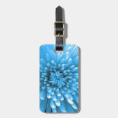 Blue Chrysanthemum Gepäckanhänger (Vorderseite vertikal)