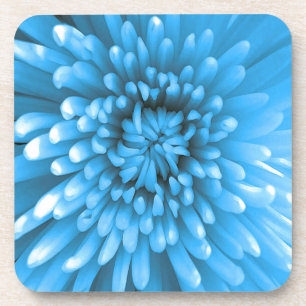 Blue Chrysanthemum Getränkeuntersetzer