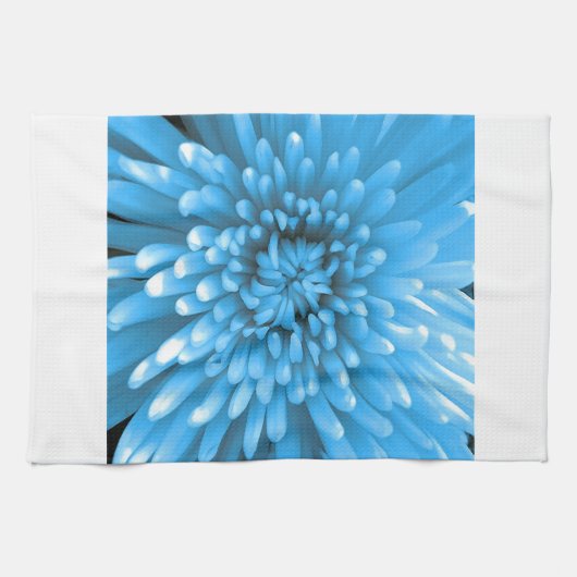 Blue Chrysanthemum Handtuch (Horizontal)