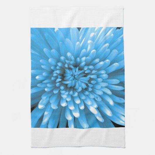 Blue Chrysanthemum Handtuch (Vertikal)