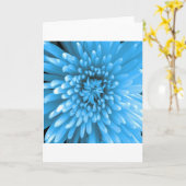 Blue Chrysanthemum Karte (Gelbe Blume)