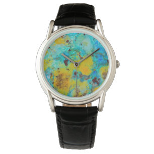 Blue Chrysocolla Jasper Armbanduhr