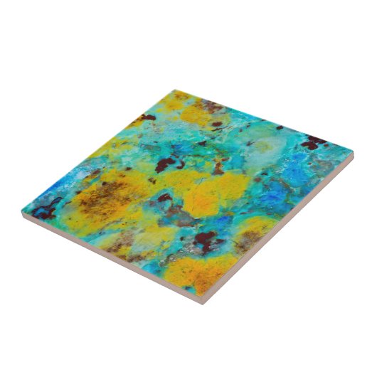 Blue Chrysocolla Jasper Fliese (Seite)