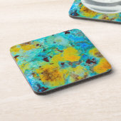 Blue Chrysocolla Jasper Getränkeuntersetzer (Linke Seite)