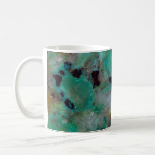 Blue Chrysocolla Jasper Kaffeetasse (Links)