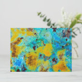Blue Chrysocolla Jasper Karte (Stehend Vorderseite)