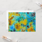 Blue Chrysocolla Jasper Karte (Vorderseite/Rückseite Beispiel)