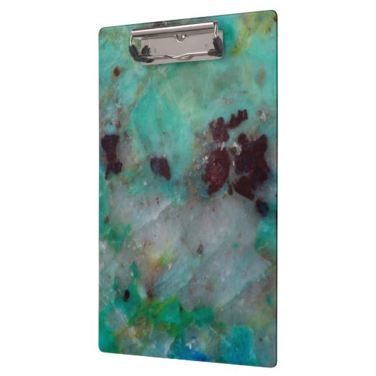 Blue Chrysocolla Jasper Klemmbrett (Links)