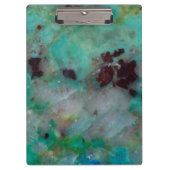 Blue Chrysocolla Jasper Klemmbrett (Vorderseite)