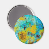 Blue Chrysocolla Jasper Magnet (Vorderseite/Rückseite)