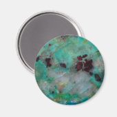Blue Chrysocolla Jasper Magnet (Vorderseite/Rückseite)
