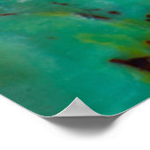 Blue Chrysocolla Jasper Poster (Ecke)